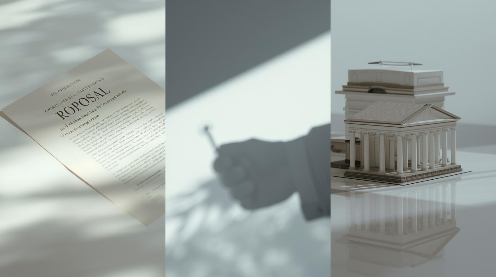 任意請求→交渉→裁判所の流れを示す抽象的スチル